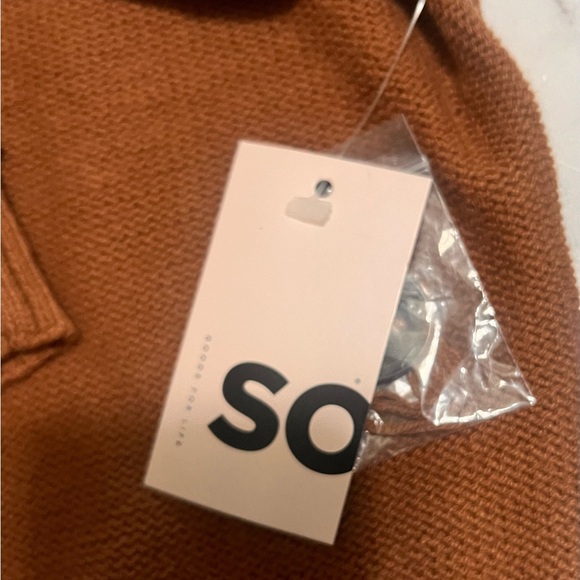 SO Chocolate Button-Up Women's Cardigan Size M New With Tags - Picture 4 of 5